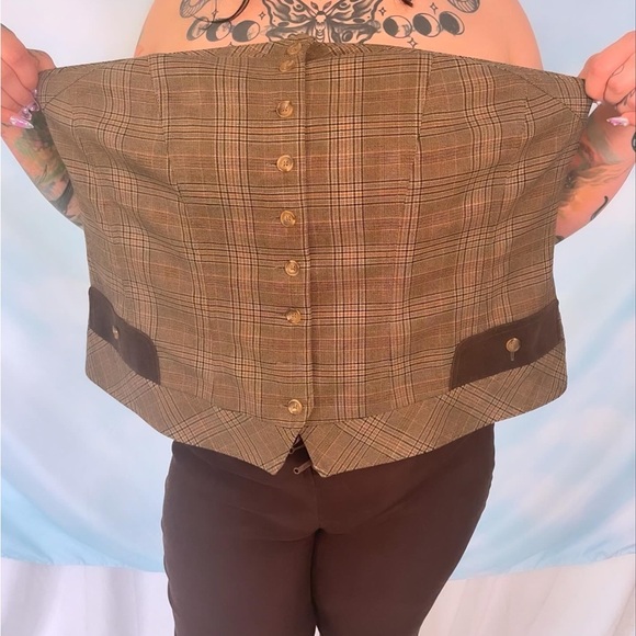 Plus size plaid corset top - Picture 5 of 5